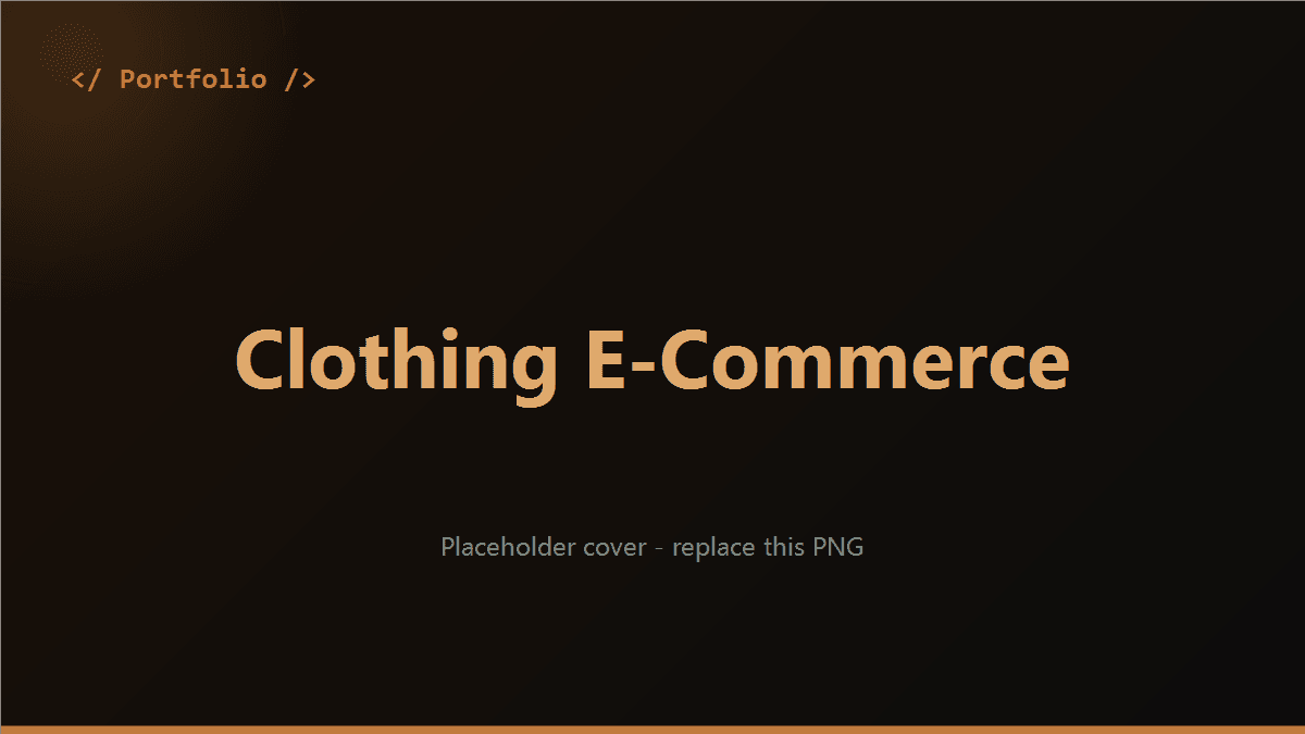 Plateforme e-commerce de vêtements
